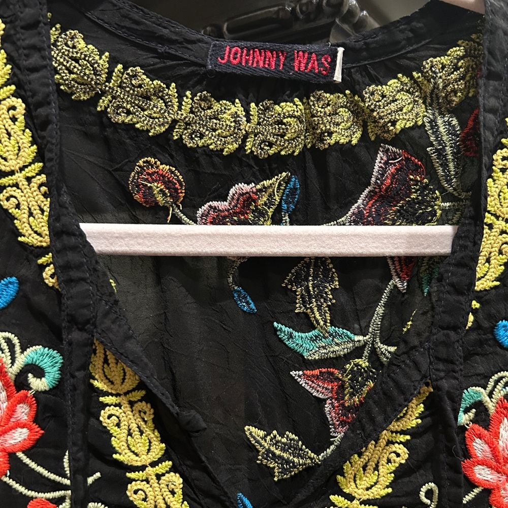 Johnny Was Tunic - Asian influence embroidery